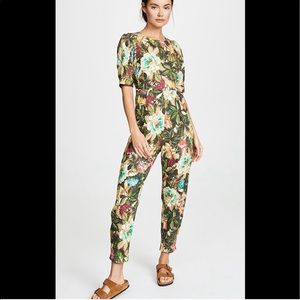 Farm rio garden dreams jumpsuit linen blend